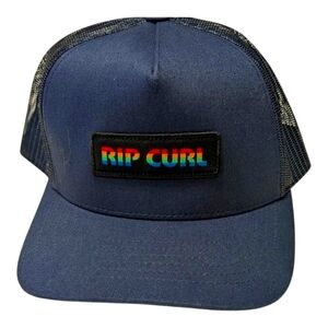 Rip Curl Navy Icons Trucker Hat NWT Rainbow Logo Snapback Surf Adjustable Fall